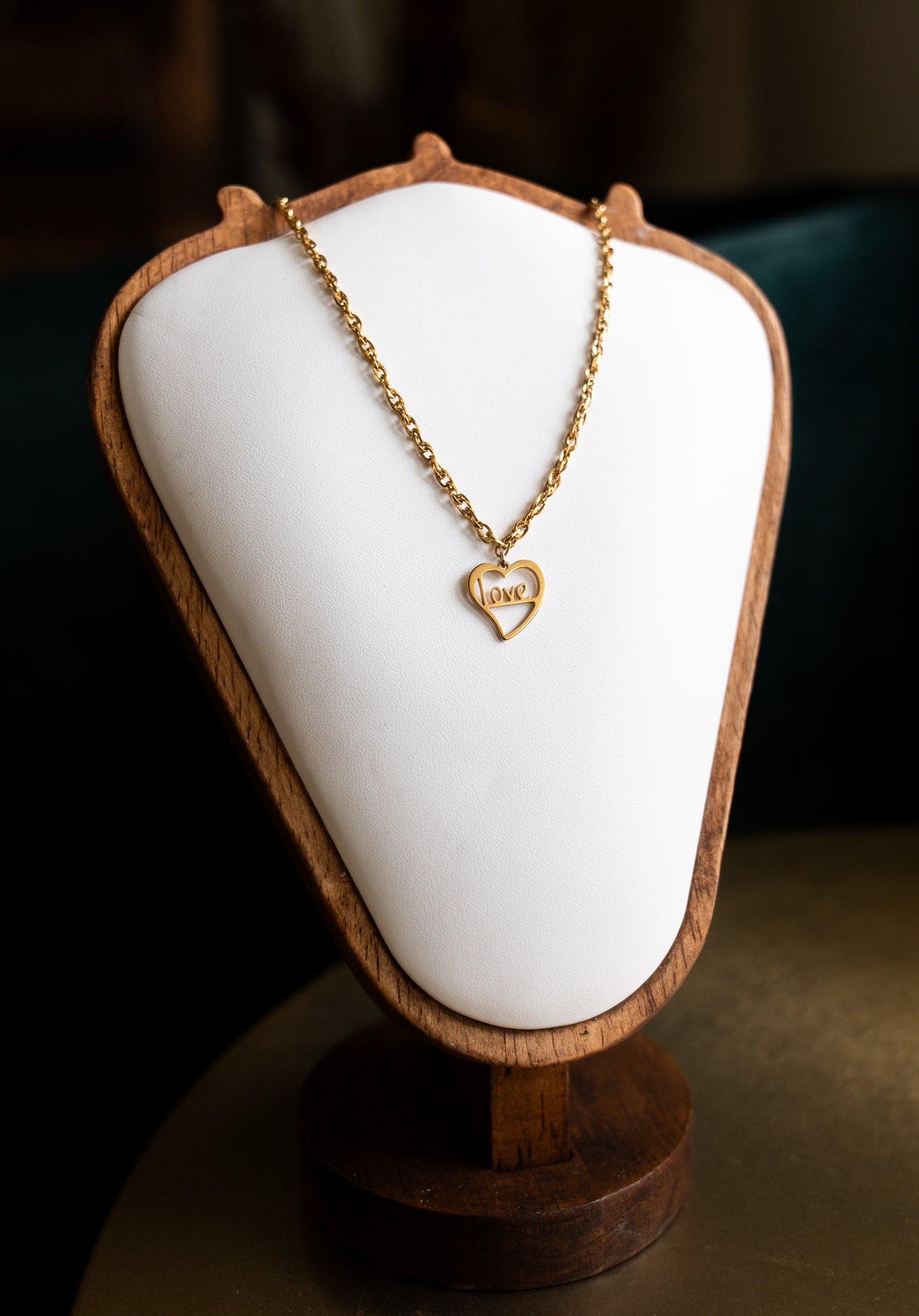 Stainless Steel Necklace with Charm