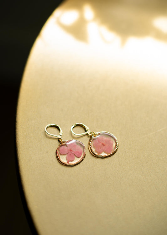 Flower in Resin Earrings